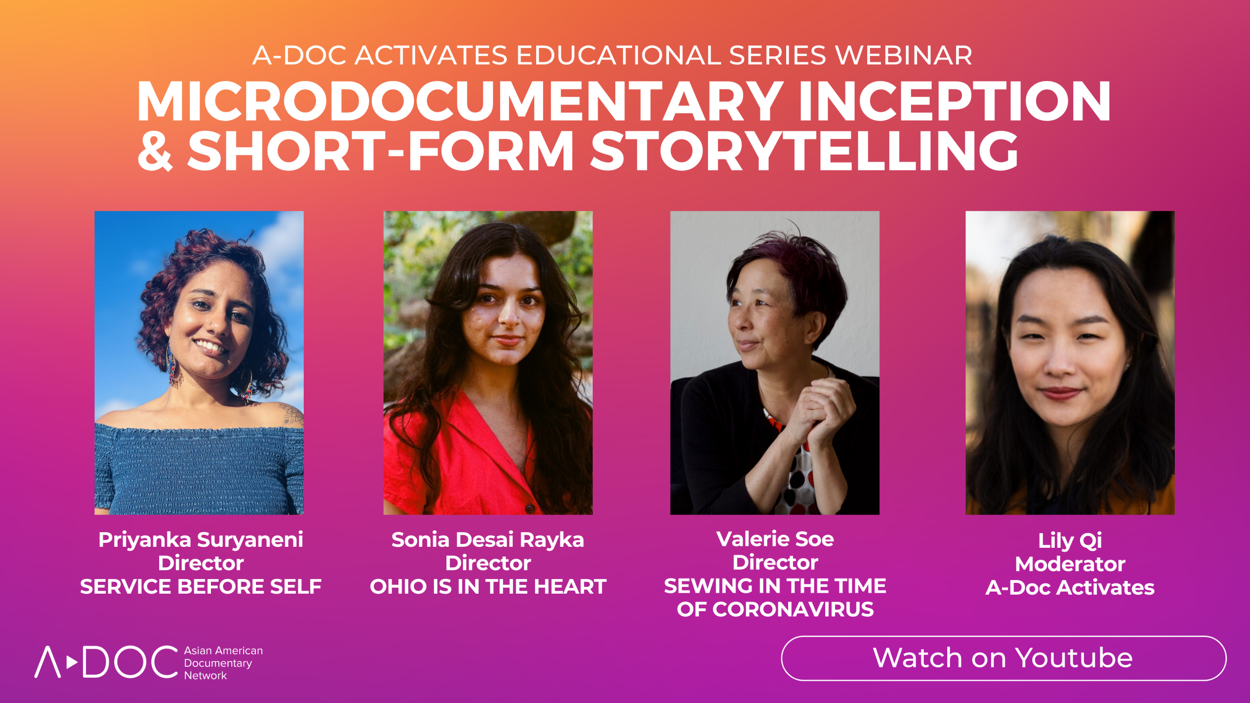 A-Doc Activates Educational Series #3: Microdocumentary Inception and Short-form Storytelling