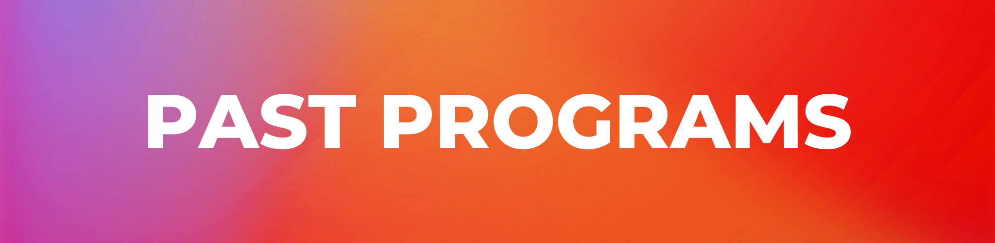 Past Programs title image